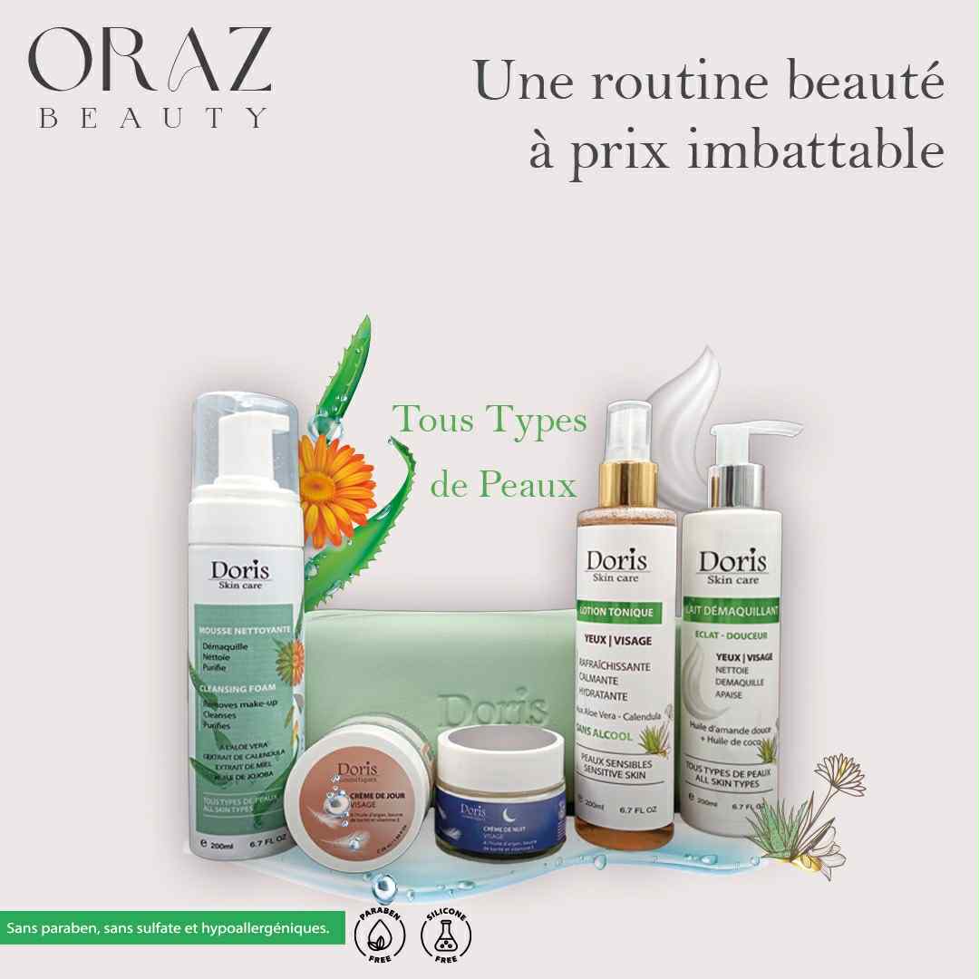 Trousse soin de visage  " Tous types de peaux "
