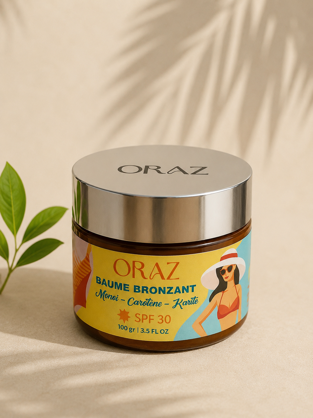Baume bronzant pailleté SPF 30