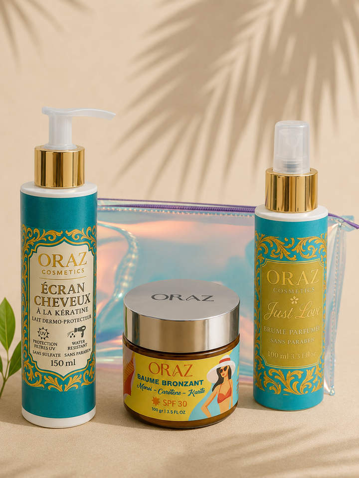 Pack ORAZ Go & Glow – L’essentiel de votre été dans une seule trousse ✨☀️